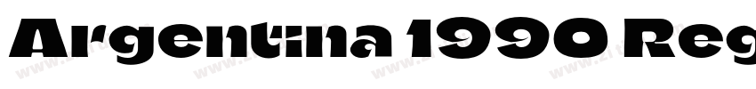 Argentina 1990 Regul字体转换